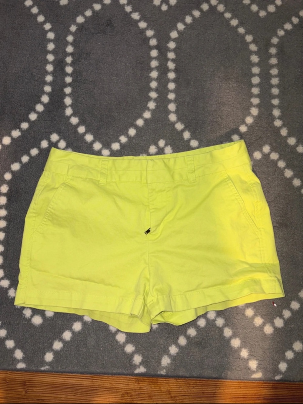 GAP Neon Yellow Chino Bermuda Shorts size 0